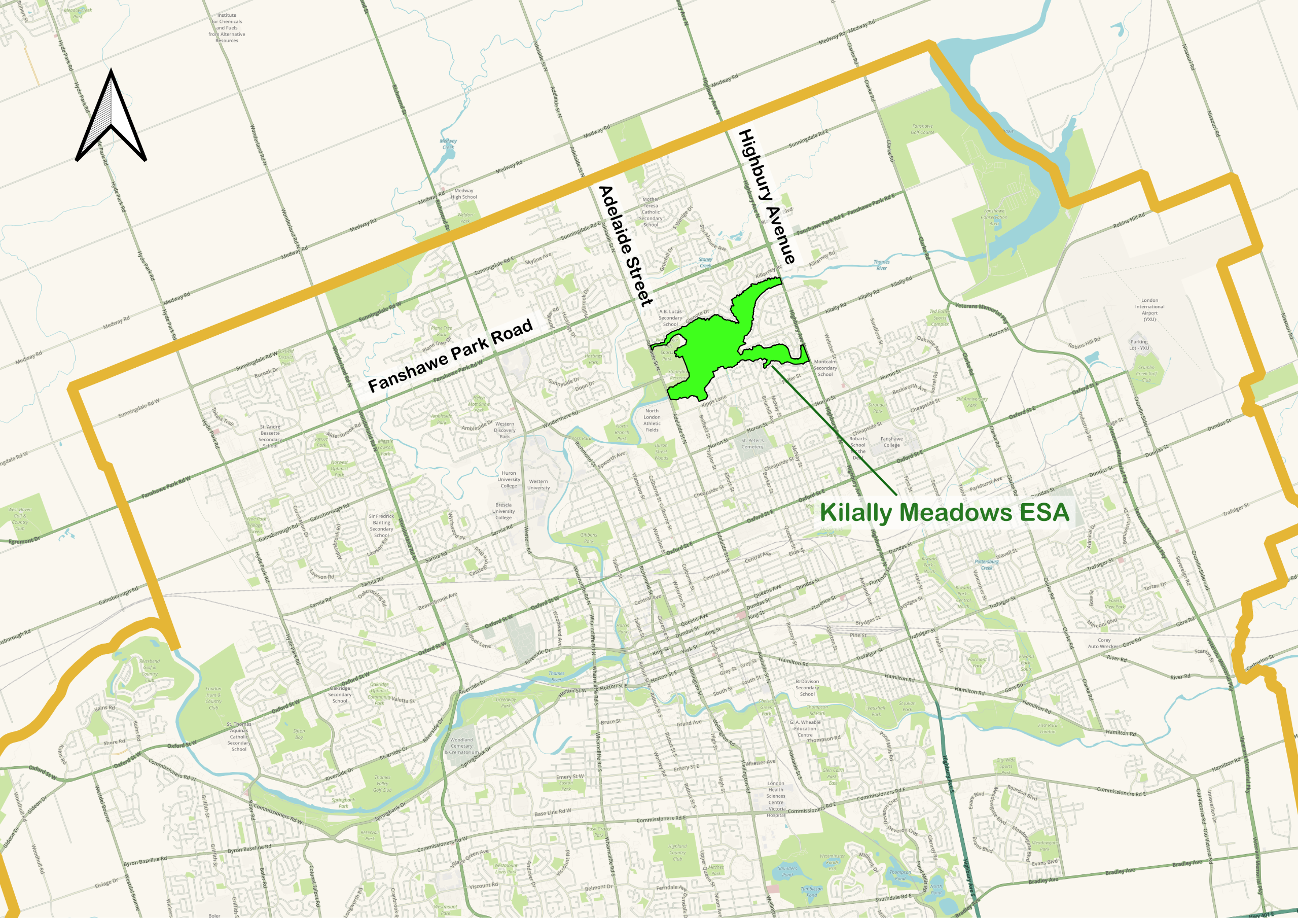 Kilally Meadows location map